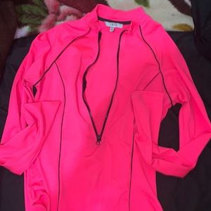 Bodied it bodysuit-neon pink